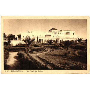 M 177 CASABLANCA Le Palais du Sultan Postcard